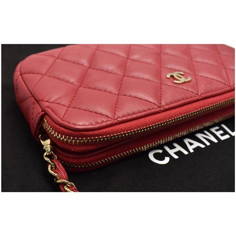 chanel double zip wallet on chain|chanel wallet on chain trendy.